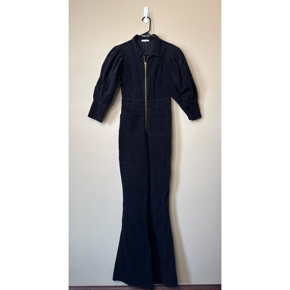 WEWOREWHAT 70s Corduroy Jumpsuit in Black Size XS - Picture 2 of 8